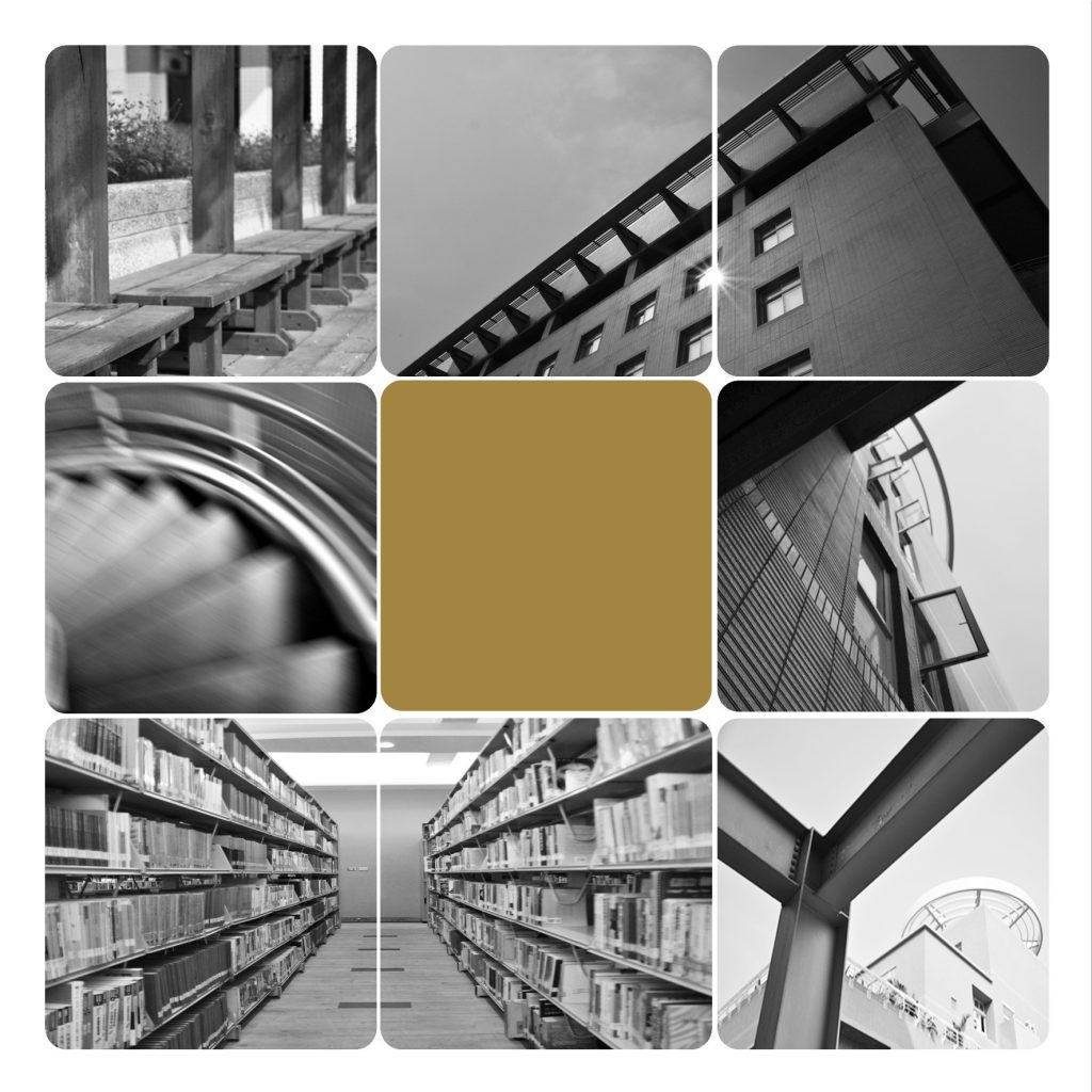 圖書館拼貼意象